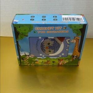 Crochet Kit for Beginners - Blue and White